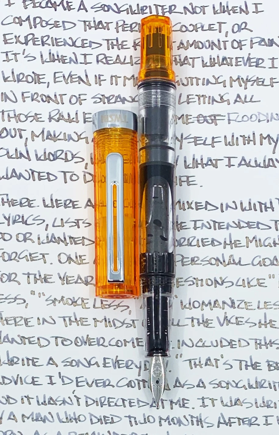 TWSBI ECO 1.1 mm Stub and Robert Oster Barossa Gilt Ink Review